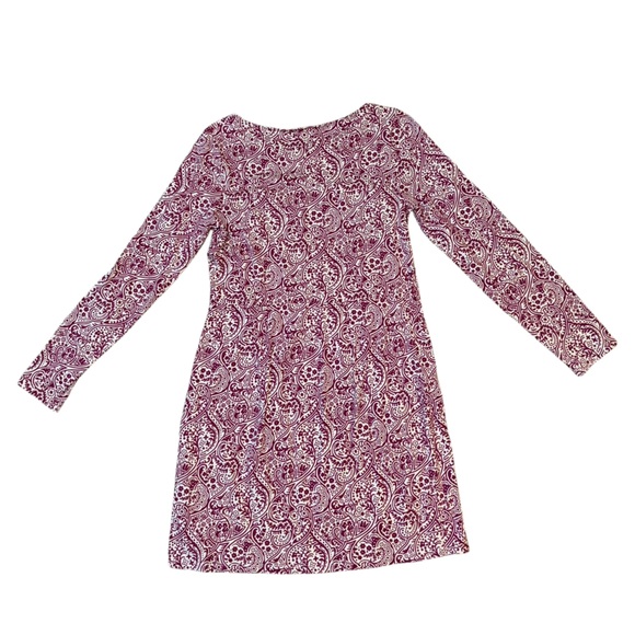 Boden Paisley Mia Tunic Dress Size 6R Berry Colored - Picture 6 of 6